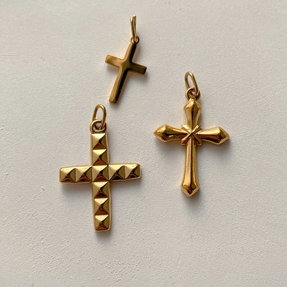 Modessie Stainless Steel Cross Charm Pendants For Bracelet Necklace Jewelry Accessories Diy Jewelry Making