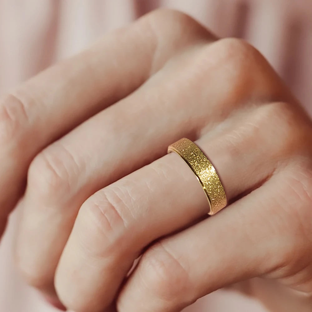 Modessie Women’s Ring – 2/3/5MM Minimalist Gold or Silver Stainless Steel Jewelry