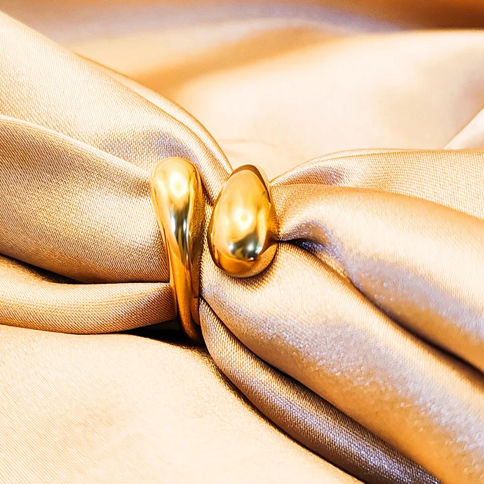 Modessie Gold/Silver Stainless Steel  Ring for Women – Elegant, Durable, Everyday Fashion