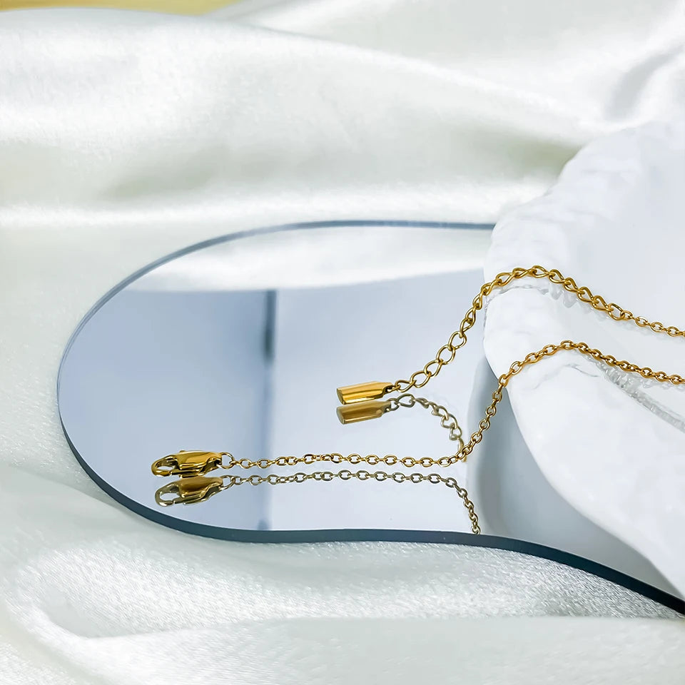 Modessie High Quality Gold-Plated Stainless Steel Fine Chain Anklet Adjustable Classic Upgrade Lobster Buckle Jewelry