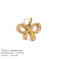 Modessie Stainless Steel Bow Charm Pendant for DIY Handmade Necklaces, Bracelets and Jewelry Making