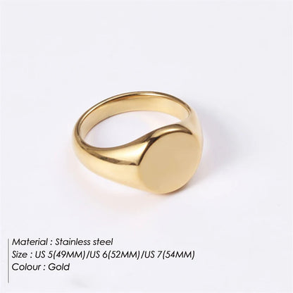 Modessie Stainless Steel Ring for Women – Hypoallergenic, Non-Tarnish, Gold or Silver Finish