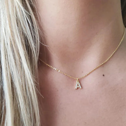 Modessie Stainless Steel Flat Snake Chain Initial Necklace Name Customized Choker Necklace Women's Jewelry