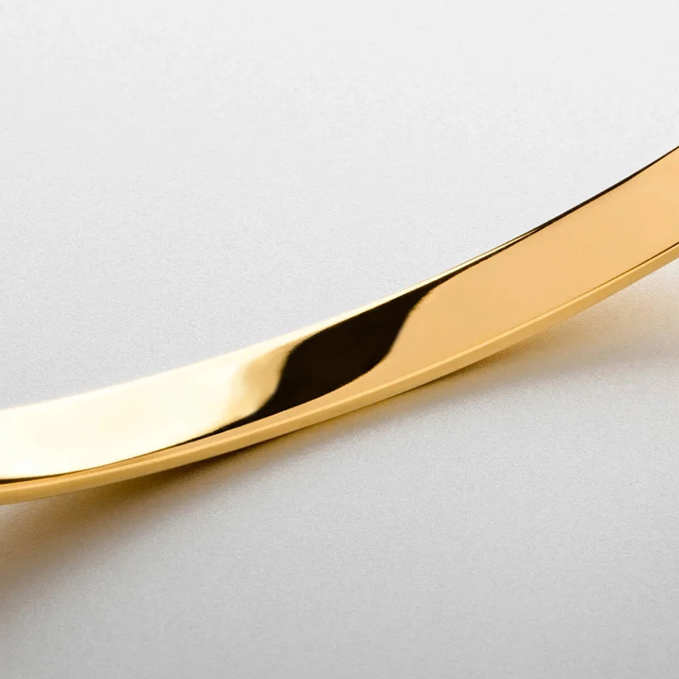 Modessie Simple Unisex Paragraph Cuff Stainless Steel Platinum Bracelet for Men's Light Luxury High Quality Simple Accessories