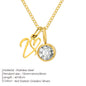 Modessie Light Luxury  Necklace Artistic Initials A-Z Pendant Ladies Minimalist Jewelry Gifts Stainless Steel Jewelry