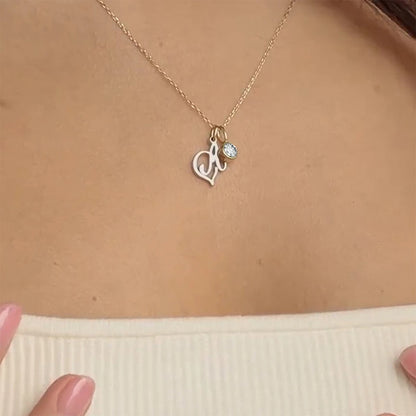 Modessie Light Luxury  Necklace Artistic Initials A-Z Pendant Ladies Minimalist Jewelry Gifts Stainless Steel Jewelry