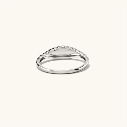 Modessie Simple Fashion Style Texture Ring Stainless Steel Tail Ring