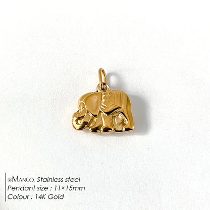 Modessie Stainless Steel Animal Snake Pendant Diy Charms for Necklace Bracelet Dangle  for Jewelry Making DIY Jewelry