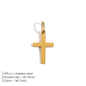 Modessie Stainless Steel Cross Charm Pendants For Bracelet Necklace Jewelry Accessories Diy Jewelry Making