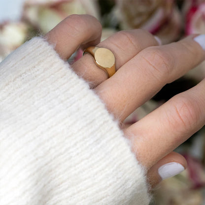 Modessie Stainless Steel Ring for Women – Hypoallergenic, Non-Tarnish, Gold or Silver Finish