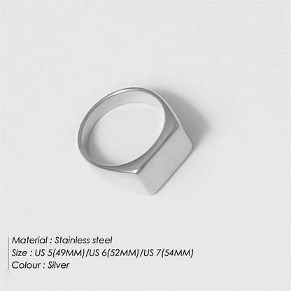 Modessie Stainless Steel Ring for Women – Hypoallergenic, Non-Tarnish, Gold or Silver Finish