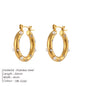 Modessie New Stainless Steel High Grade Rhinestone Earrings Vintage Faux Pearls Women's Hoop Jewelry