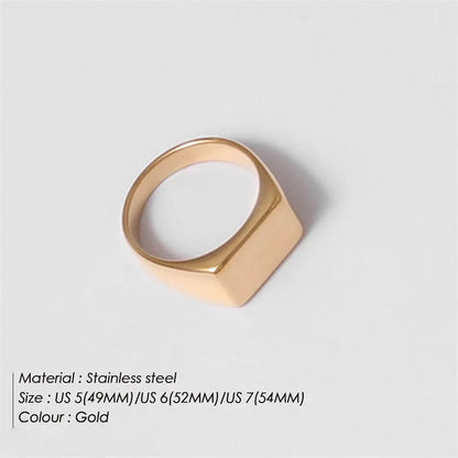 Modessie Stainless Steel Ring for Women – Hypoallergenic, Non-Tarnish, Gold or Silver Finish