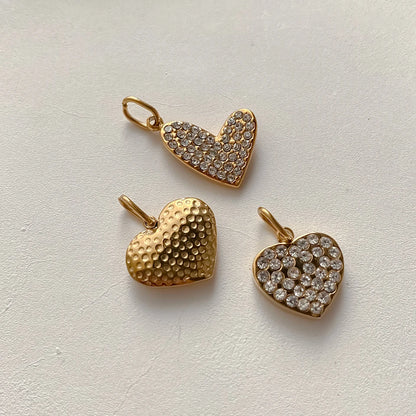 Modessie Bohemian Heart Charm Diy Earrings Bracelets Necklace Accessories  Making  Stainless Steel Jewelry