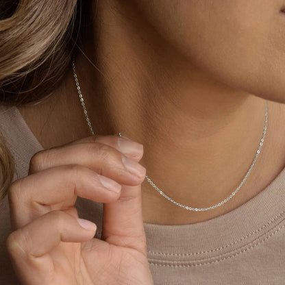 Modessie Fine Chain Necklace Stainless Steel Silver Color Plating Ladies Collar Gift Fine Jewelry