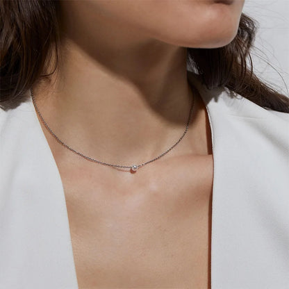 Modessie 5MM Imitation pearls Pendant Necklace for Women Choker Necklace Women Stainless Steel Necklace Fashion Jewelry