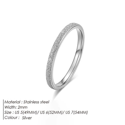 Modessie Women’s Ring – 2/3/5MM Minimalist Gold or Silver Stainless Steel Jewelry