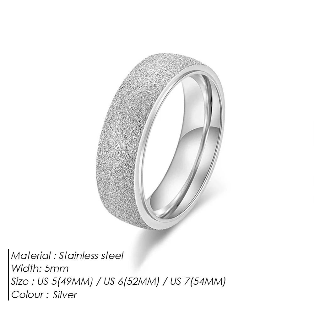 Modessie Women’s Ring – 2/3/5MM Minimalist Gold or Silver Stainless Steel Jewelry