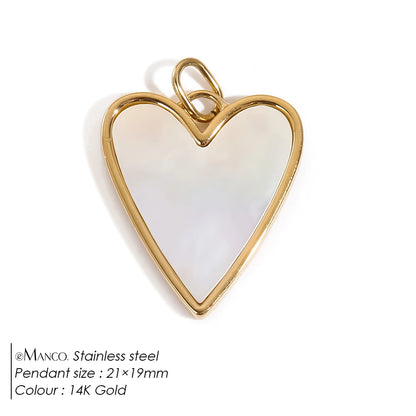 Modessie Bohemian Heart Charm Diy Earrings Bracelets Necklace Accessories  Making  Stainless Steel Jewelry