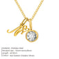 Modessie Light Luxury  Necklace Artistic Initials A-Z Pendant Ladies Minimalist Jewelry Gifts Stainless Steel Jewelry