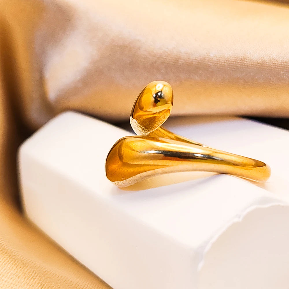 Modessie Gold/Silver Stainless Steel  Ring for Women – Elegant, Durable, Everyday Fashion