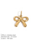 Modessie Stainless Steel Bow Charm Pendant for DIY Handmade Necklaces, Bracelets and Jewelry Making