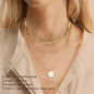 Modessie 3pcs Separated Stainless Steel Layered Necklace Women Pendant & Choker & Chain Necklace Set Fashion Jewelry