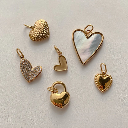 Modessie Bohemian Heart Charm Diy Earrings Bracelets Necklace Accessories  Making  Stainless Steel Jewelry