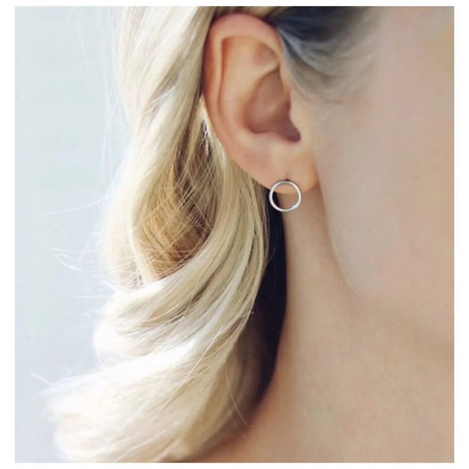 Modessie Women Hollow Out Beautiful Stud Earrings for Women Minimalist Stainless Steel Earrings Hypoallergenic Earrings