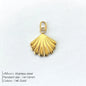 Modessie Fashion Marine Animals Charms Shell Fish Tail Hippocampus Japonicus Stainless Steel Pendants For Jewelry