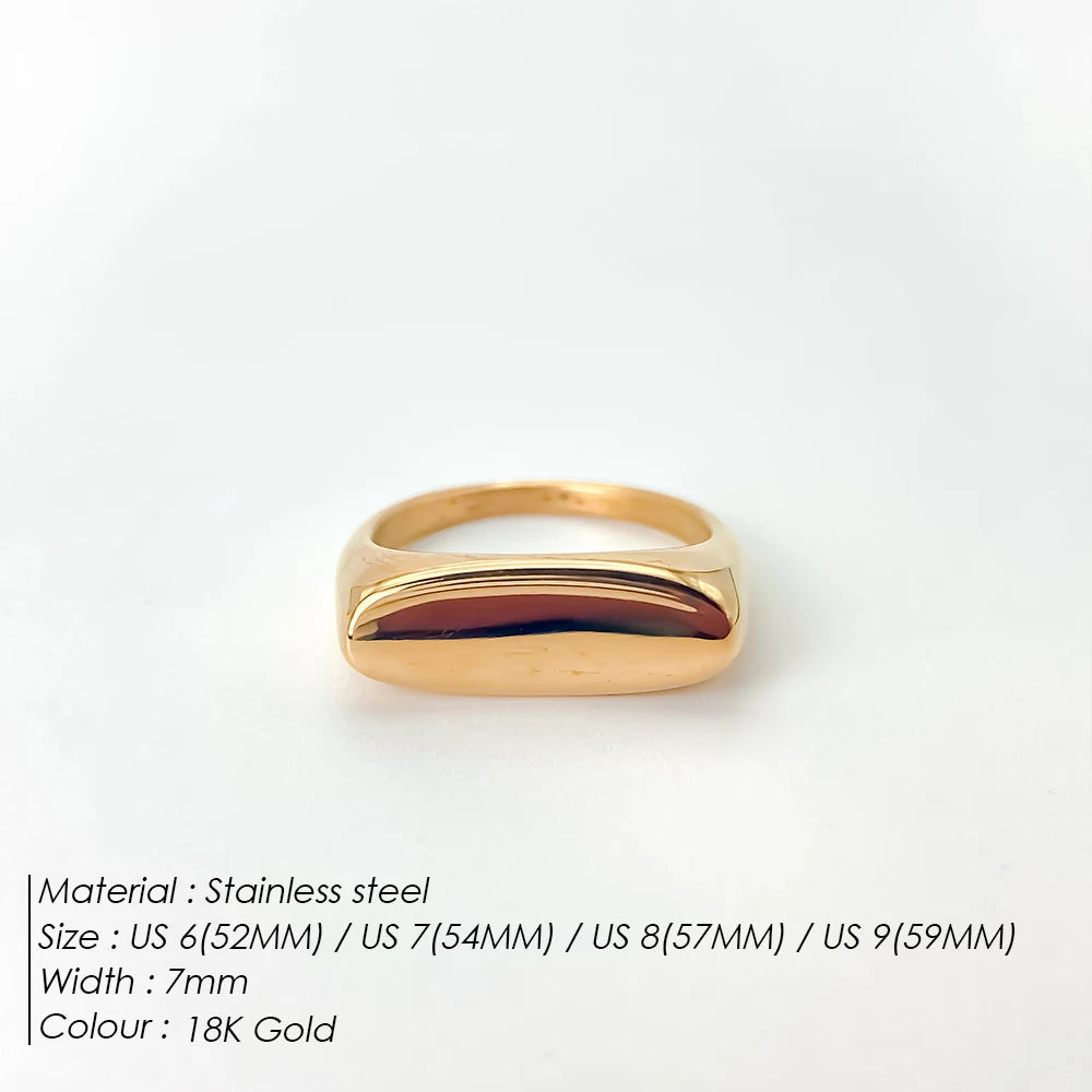 Modessie Gold/Silver Stainless Steel Ring for Women – Elegant, Durable, Everyday Fashion