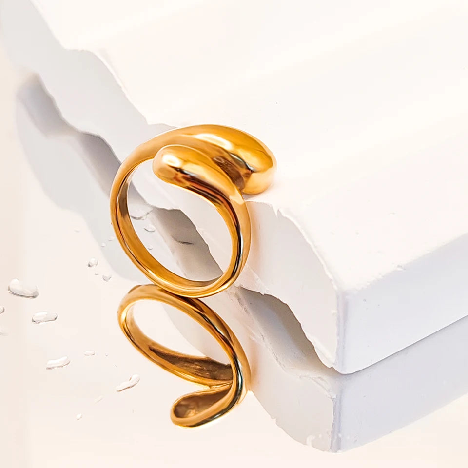 Modessie Gold/Silver Stainless Steel  Ring for Women – Elegant, Durable, Everyday Fashion