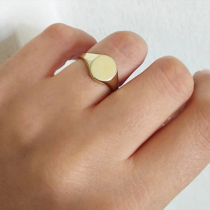 Modessie Stainless Steel Ring for Women – Hypoallergenic, Non-Tarnish, Gold or Silver Finish