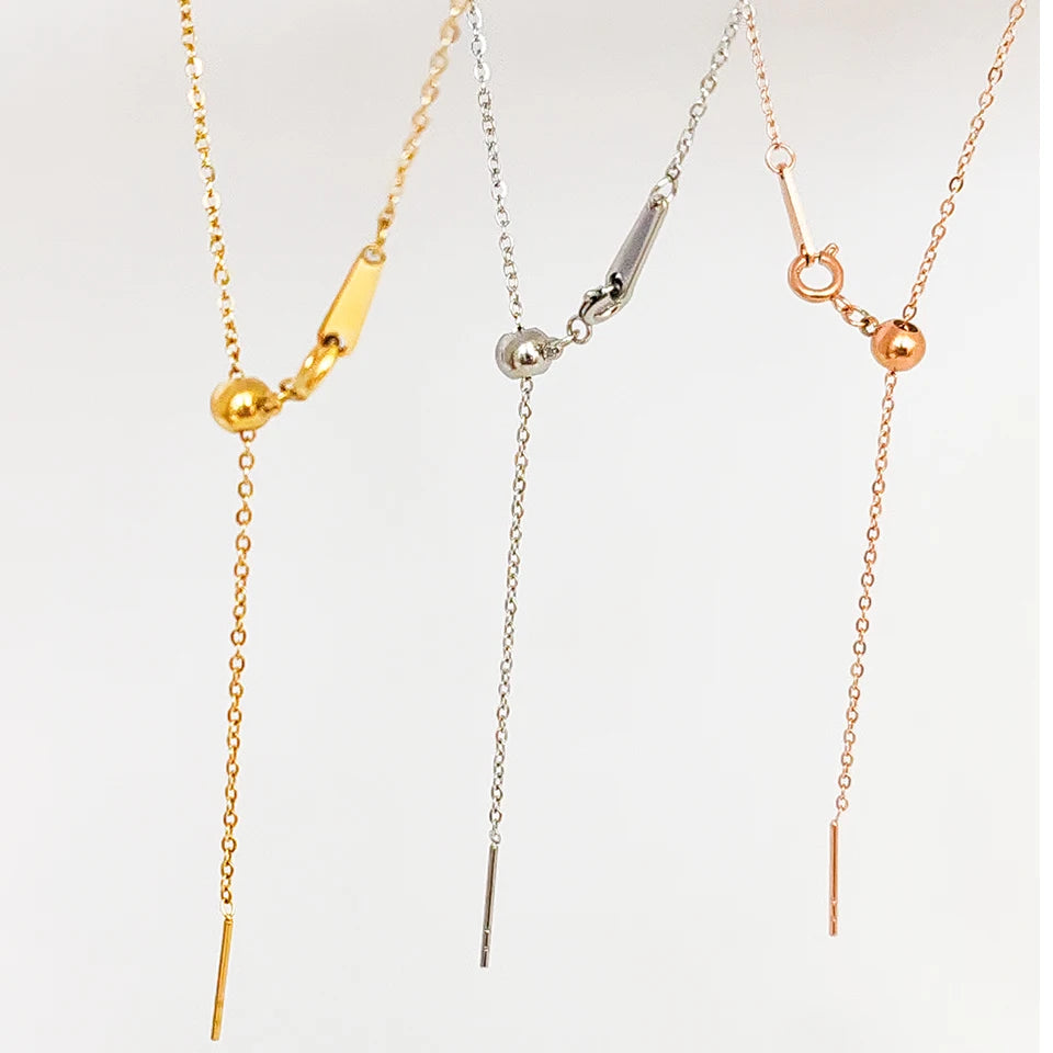 Modessie Adjustable Gold or Silver Plated Stainless Steel Chain Bracelets 18cm  For Women Wholesale Stainless Steel Jewelry Women Bracelets