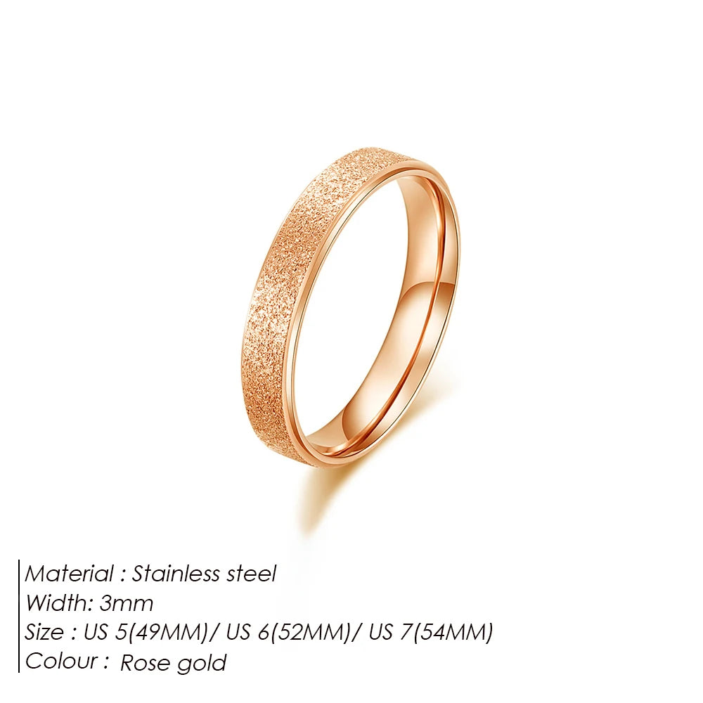 Modessie Women’s Ring – 2/3/5MM Minimalist Gold or Silver Stainless Steel Jewelry