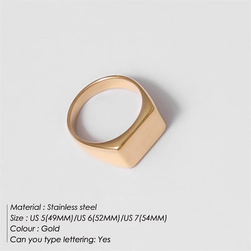 Modessie Women’s Stainless Steel Ring – Gold or Silver Plated, Waterproof, Tarnish-Resistant, Fashion Jewelry