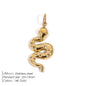 Modessie Stainless Steel Animal Snake Pendant Diy Charms for Necklace Bracelet Dangle  for Jewelry Making DIY Jewelry