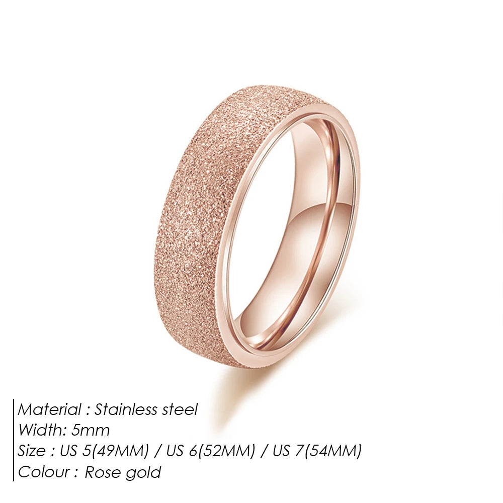 Modessie Women’s Ring – 2/3/5MM Minimalist Gold or Silver Stainless Steel Jewelry